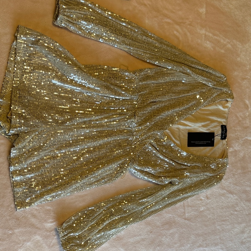 Gold Sequin jumper